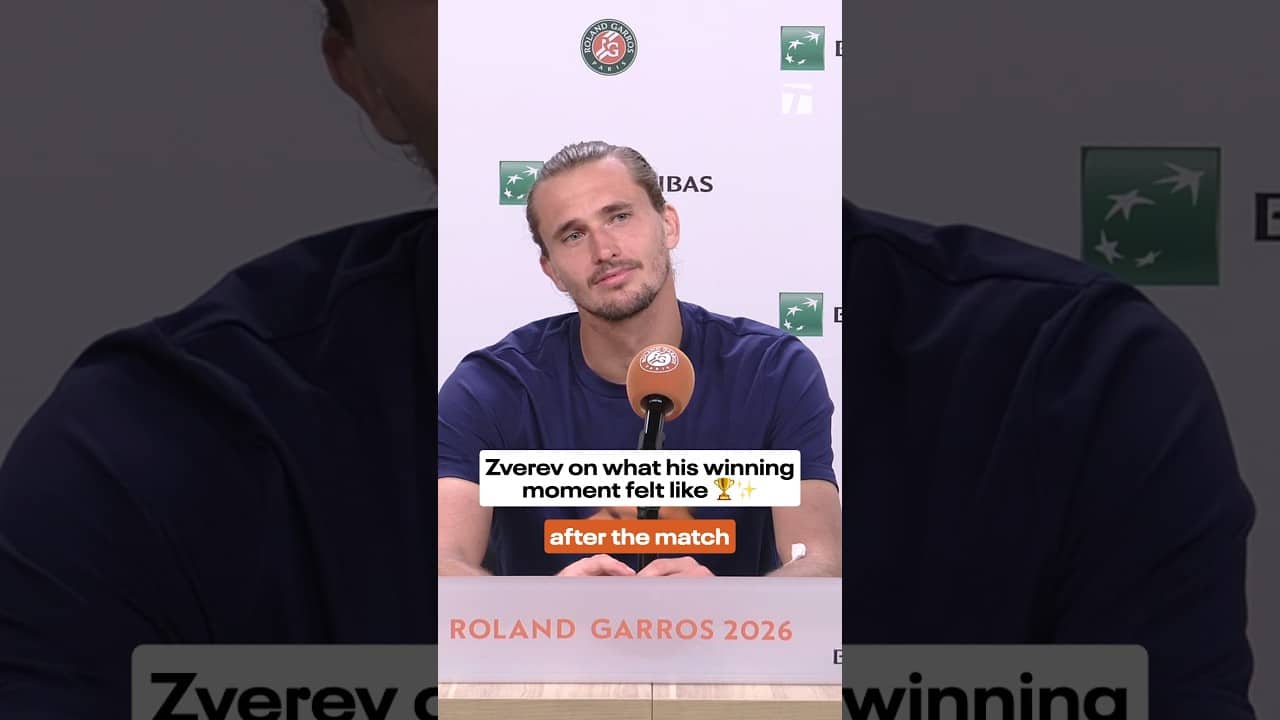 All the emotions of becoming a Grand Slam champ 🏆✨ #rolandgarros #zverev