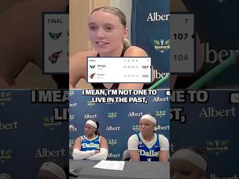 Paige Bueckers had Arike and Odyssey cracking up after the Wings season-opening win 😅