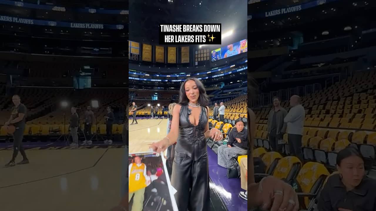 Does Tinashe have the best celeb Lakers fits? #lakers