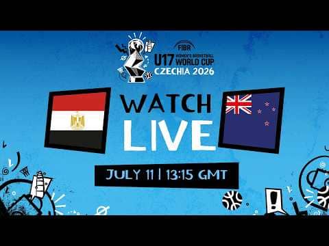 LIVE - Egypt v New Zealand | FIBA U17 Women's Basketball World Cup 2026  | Group Phase