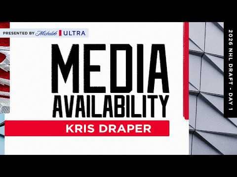 Kris Draper 2026 NHL Draft Day 1