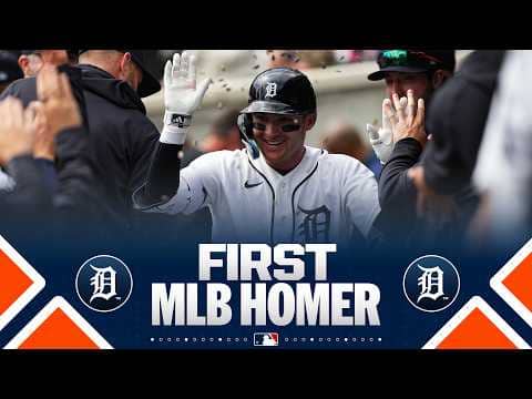 Rookie SENSATION Kevin McGonigle connects for his FIRST career home run with the Tigers 🐯