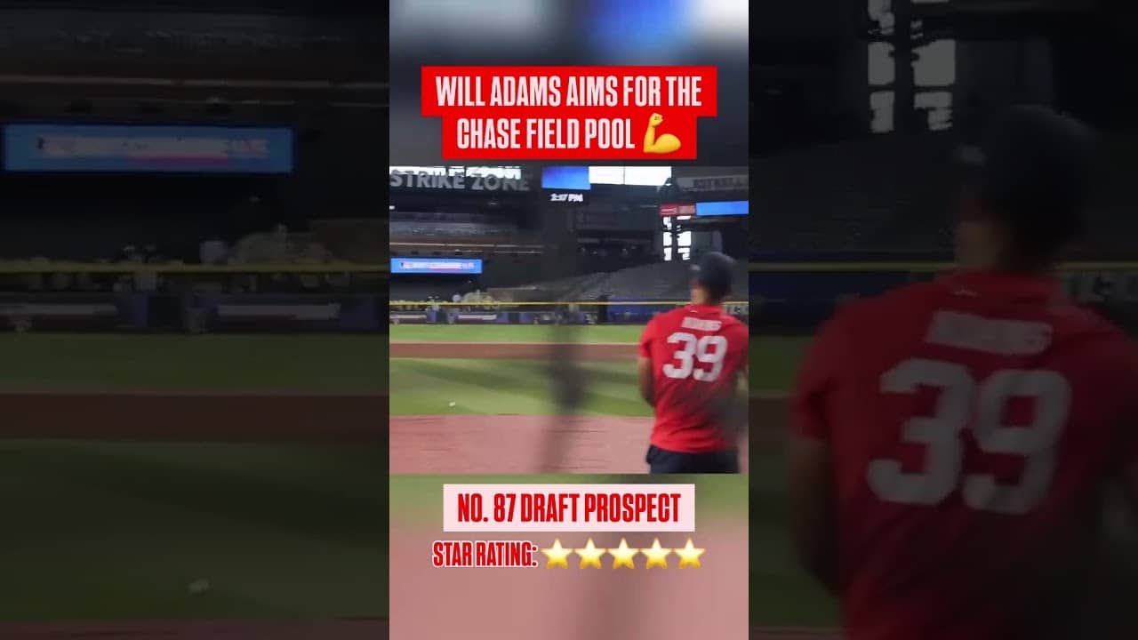 Will Adams put his power on display at the MLB Draft Combine 🔥 #mlbdraftcombine #mlbdraft #baseball