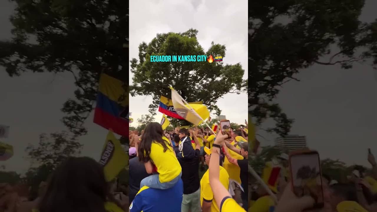 #Ecuador fans bringing the energy in KC 🇪🇨🤯 #soccer #fifaworldcup #worldcup (🎥 Visit KC)