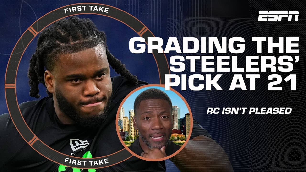 Ryan Clark is NOT TOO PLEASED with his Pittsburgh Steelers' pick at No. 21 😳 | First Take