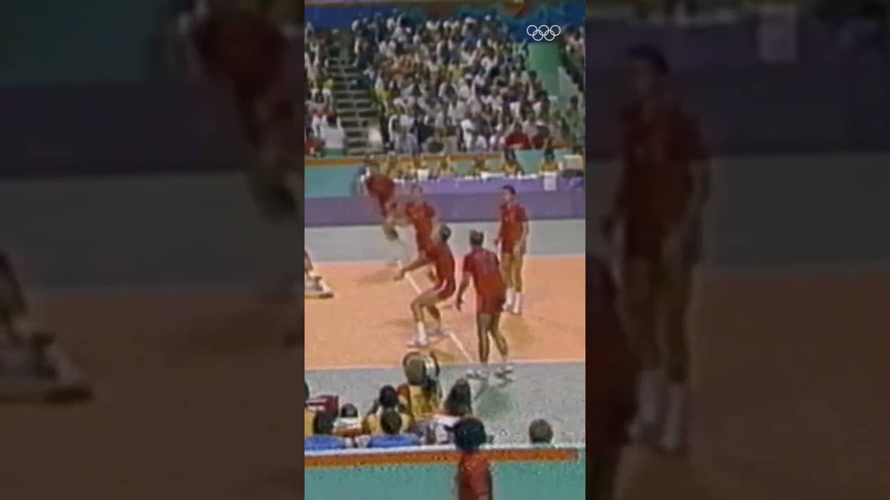 At Los Angeles 1984, Brazil and USA faced off in a historic Olympic men's volleyball final. 🏐