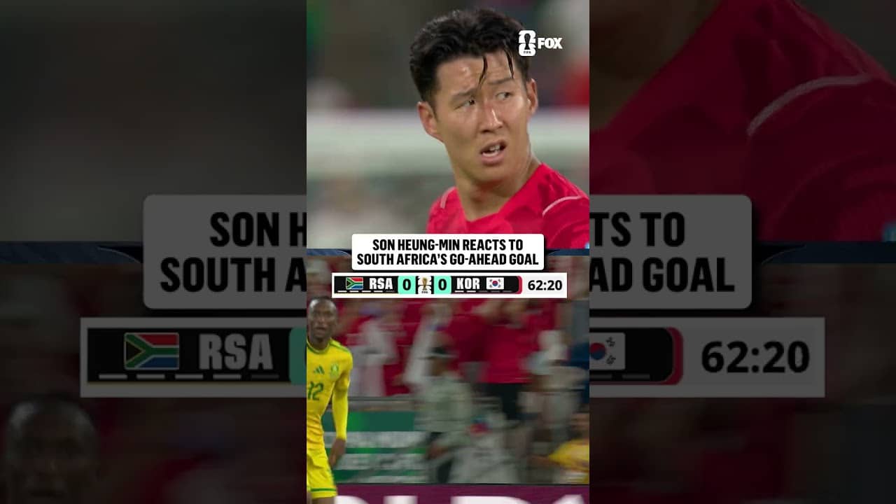 Son Heung-min couldn't believe this South Africa goal