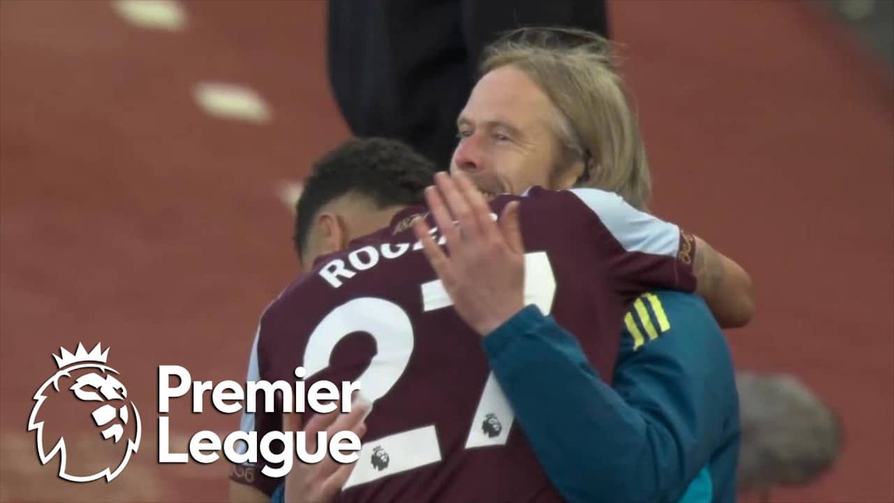 Morgan Rogers picks out far corner to open Aston Villa's scoring | Premier League | NBC Sports