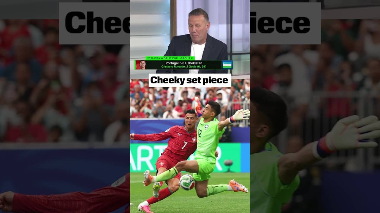 Ronaldo almost capped off a PERFECT set piece