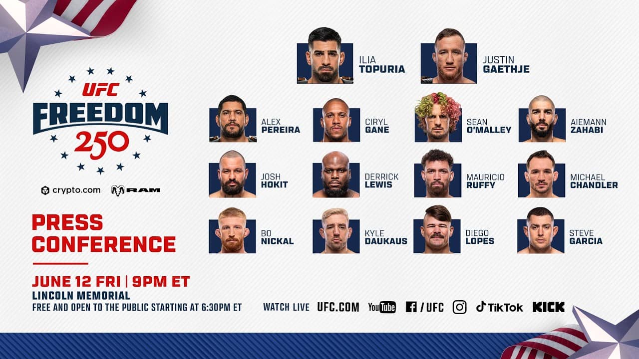 UFC Freedom 250: Pre-Fight Press Conference