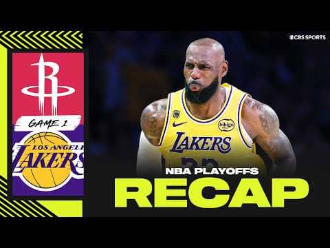 LeBron James leads Lakers past Rockets in Game 1 | 2026 NBA Playoffs