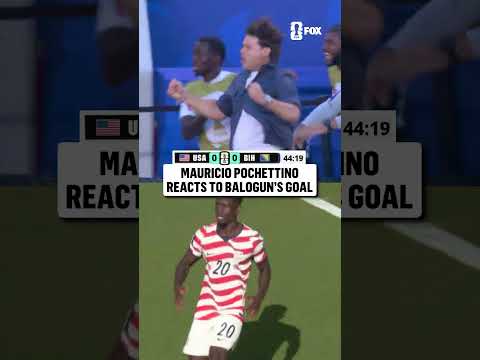 Mauricio Pochettino is HYPE after Balogun gets his goal 🇺🇸