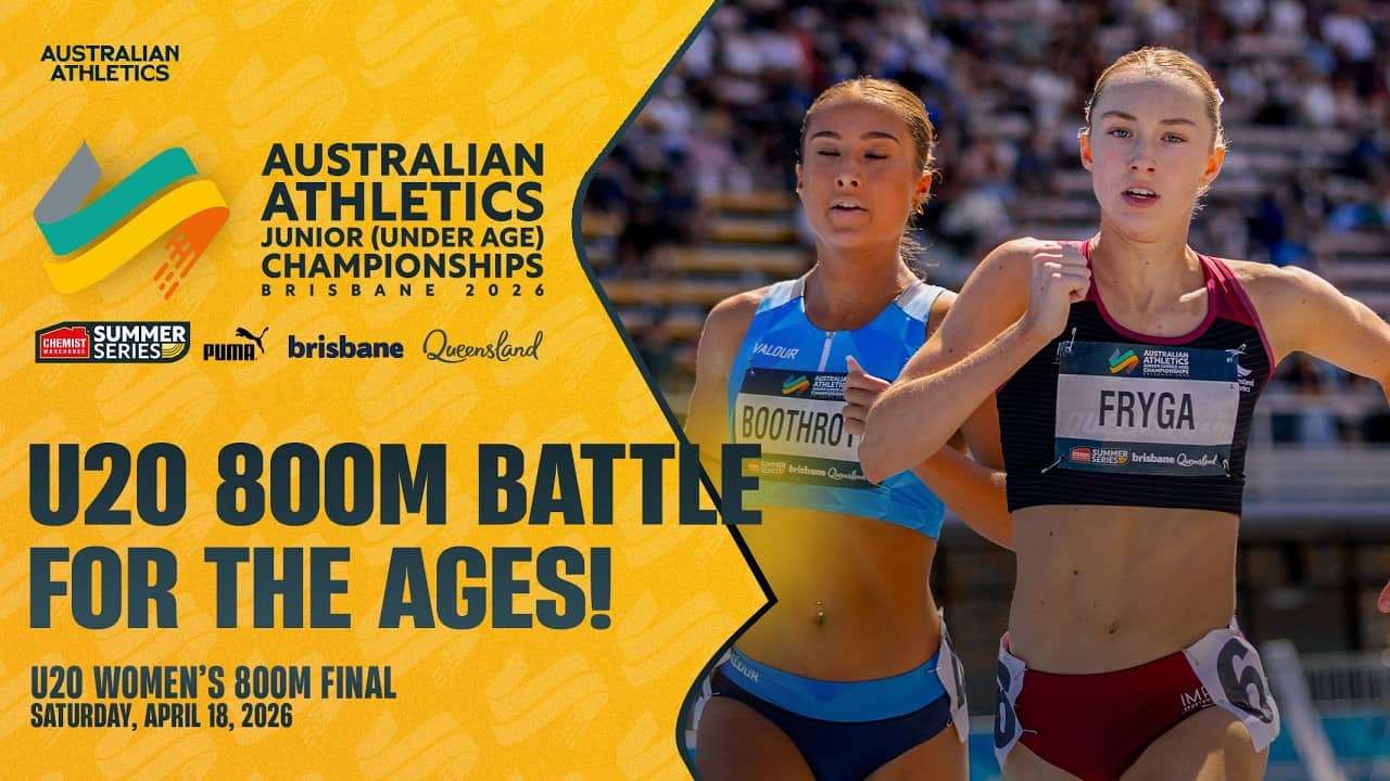 U20 Women's 800m goes to the line! | 2026 Australian Athletics Junior Championships
