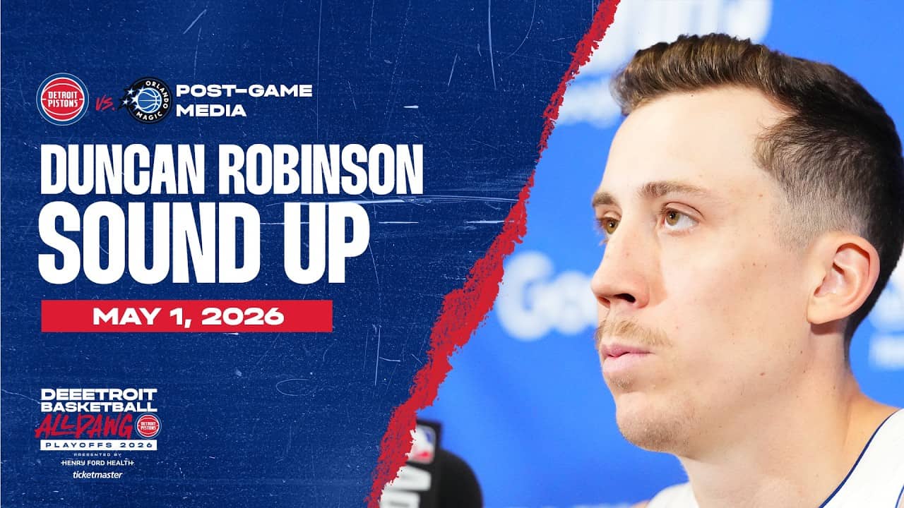 Game 6 Post-Game Press Conference: Duncan Robinson | Pistons vs. Magic | 05.01.26