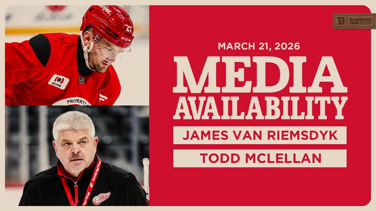 James van Riemsdyk, Todd McLellan Morning Skate Media | March 21, 2026