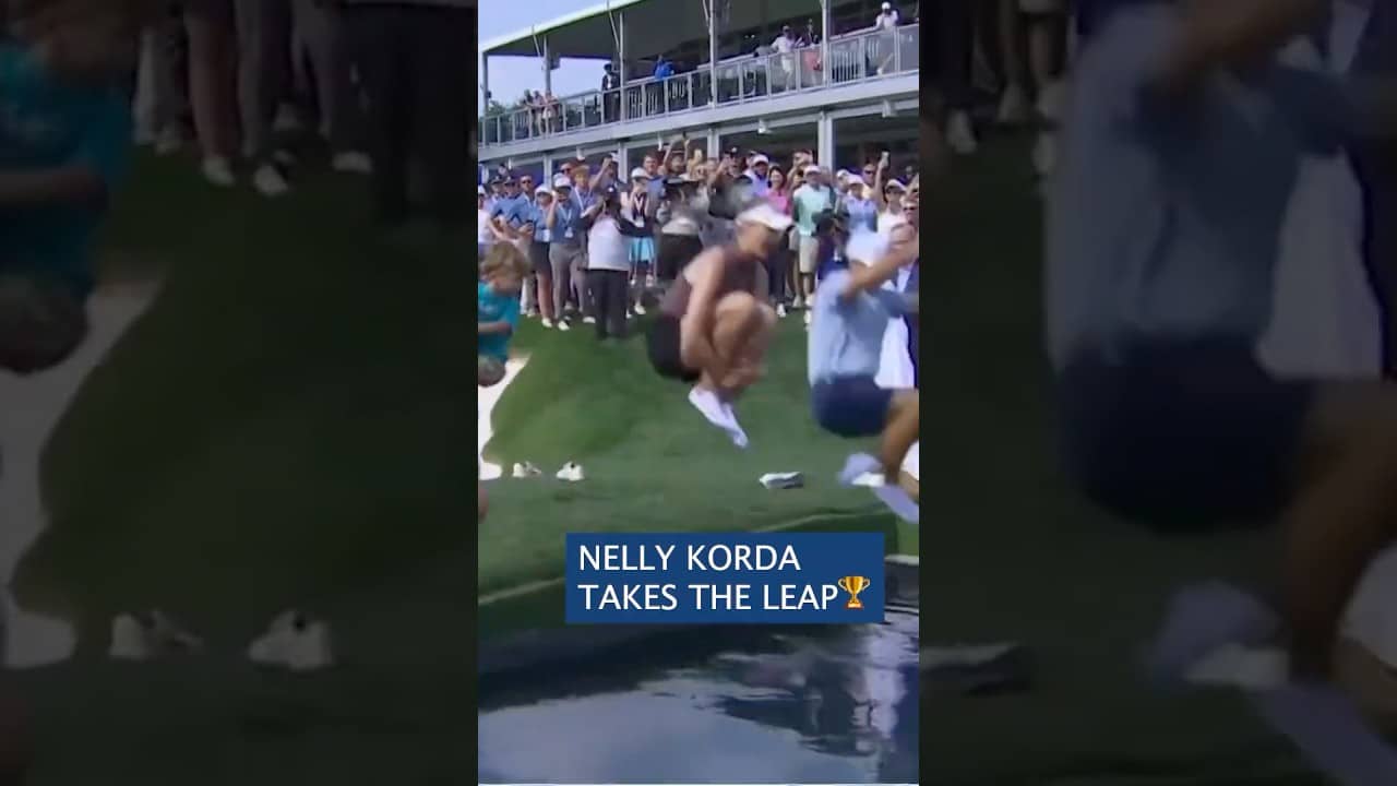 Nelly Korda’s Champion’s Leap! 🏆 Family Celebration After Chevron Championship Win