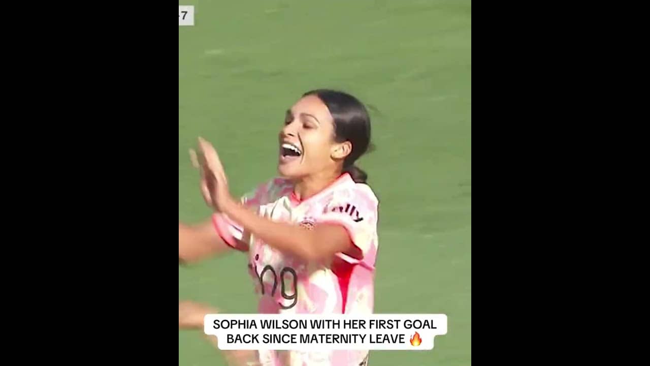 Look at what it meant to Sophia Wilson after finding the back of the net ❤️