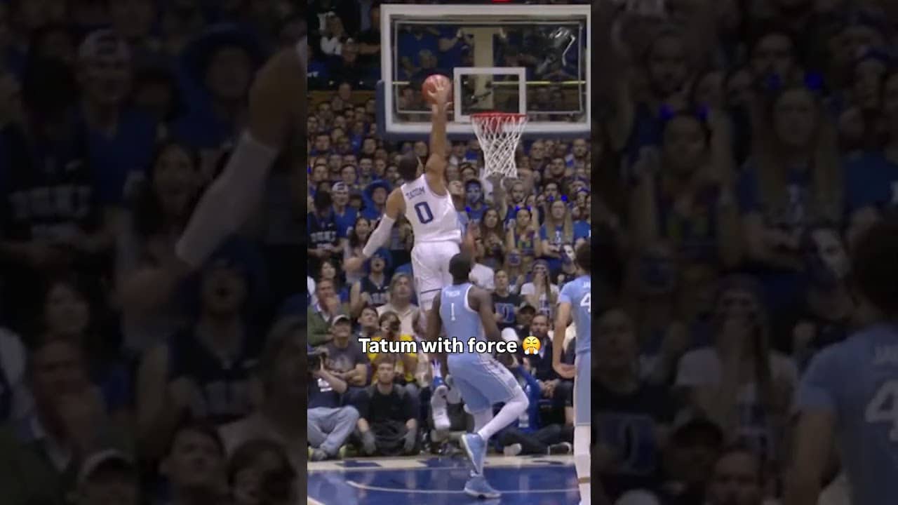 Tatum was all gas on this play ⛽️ #dukebluedevils #accbasketball #collegebasketball