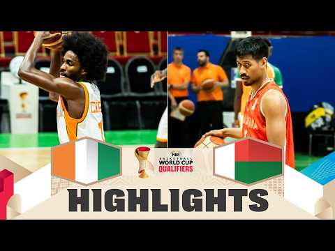 Côte d'Ivoire 🇨🇮 v Madagascar 🇲🇬 | Highlights | FIBA Basketball World Cup 2027 African Qualifiers