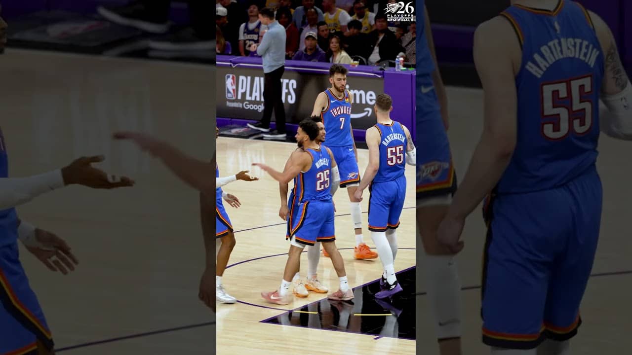 Game 4 had big buckets in big moments 🎥⏩ #okcthunder