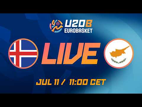 LIVE - Iceland v Cyprus | FIBA U20 EuroBasket 2026 Division B | Group Phase