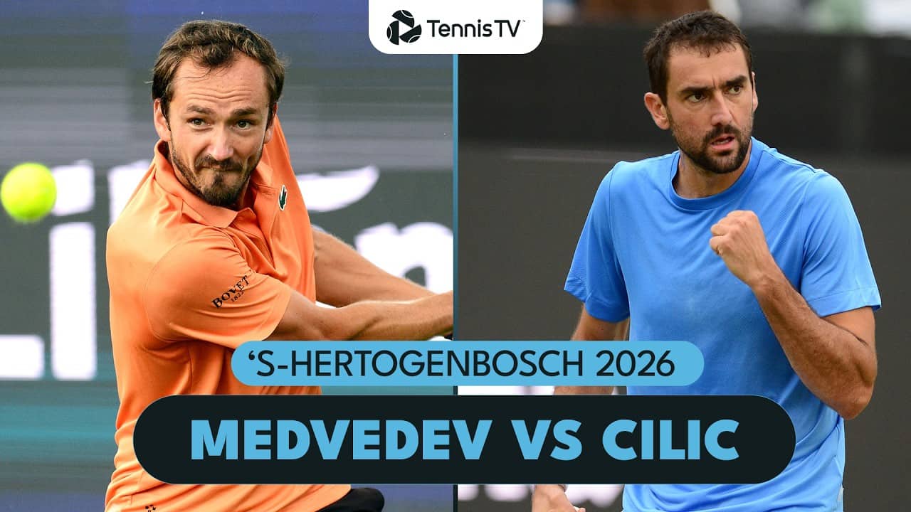 Medvedev Takes On Cilic For A Spot In The Semi-Finals 💪 | ’S-Hertogenbosch Highlights