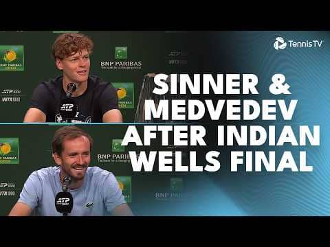 Jannik Sinner and Daniil Medvedev Speak In Press Conferences After 2026 Indian Wells Final 🗣️