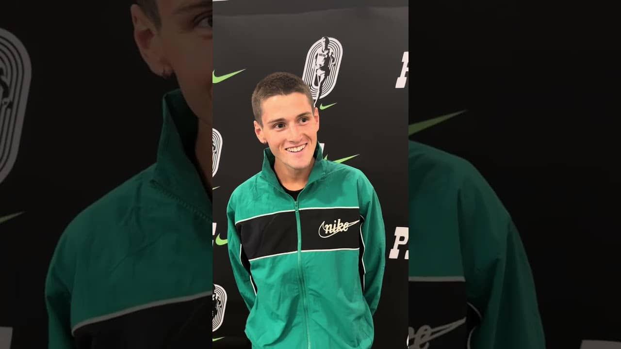 Cam Myers at Prefontaine Classic. Pre race