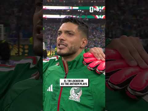 El Tri hears the national anthem in Mexico City ahead of the final FIFA World Cup match in Mexico