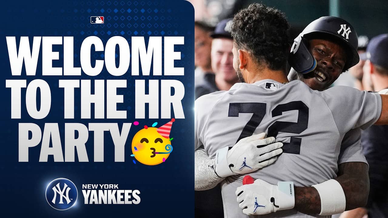 Homers can come in bunches, too! Jazz Chisholm Jr. hits Yankees' third home run of the game 🎺
