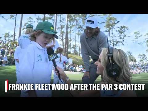 Frankie Fleetwood thanks his fans after his Par 3 Contest performance 🥹 | The Masters