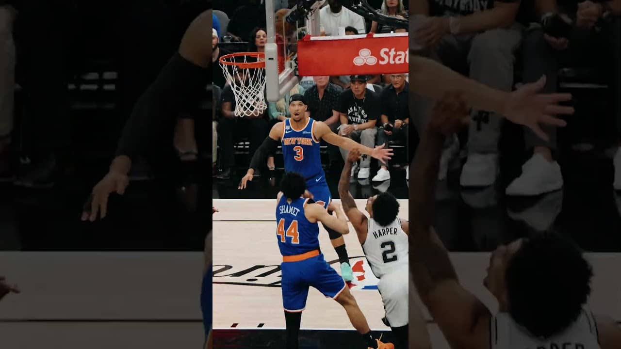 Still wondering how he made this😳 #DylanHarper #Spurs #NBAFinals #reverse