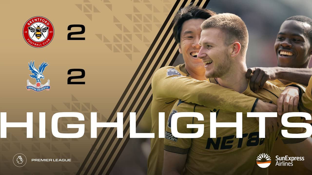 WHARTON SCORES HIS FIRST PALACE GOAL 💫 | Premier League Highlights: Brentford 2-2 Crystal Palace