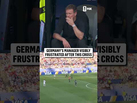 Julian Nagelsmann didn't approve of this chance from Germany 😳