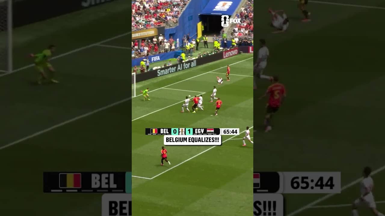 BELGIUM SCORES ITS FIRST GOAL OF THE 2026 FIFA WORLD CUP!
