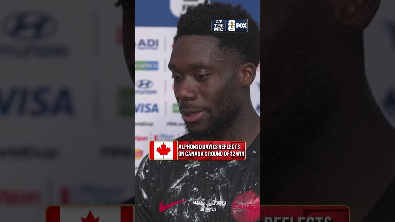 Alphonso Davies tells Katie Shanahan how much this win means 🇨🇦
