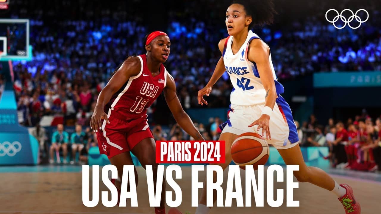 8th Gold in a Row!🥇🇺🇸 USA vs France | Women's Basketball at Paris 2024