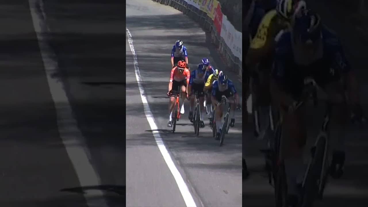Giulio Pellizzari caps off a brilliant display from Red Bull-Bora-hansgrohe to take the win 👏