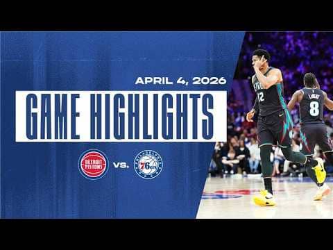 Pistons Lock Up East’s Top Seed in Philadelphia | Game Highlights | 4.04.26
