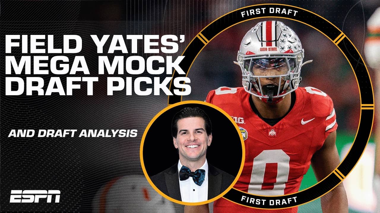 EVERY PICK from Field Yates' Mega Mock Superteam! | First Draft 🏈