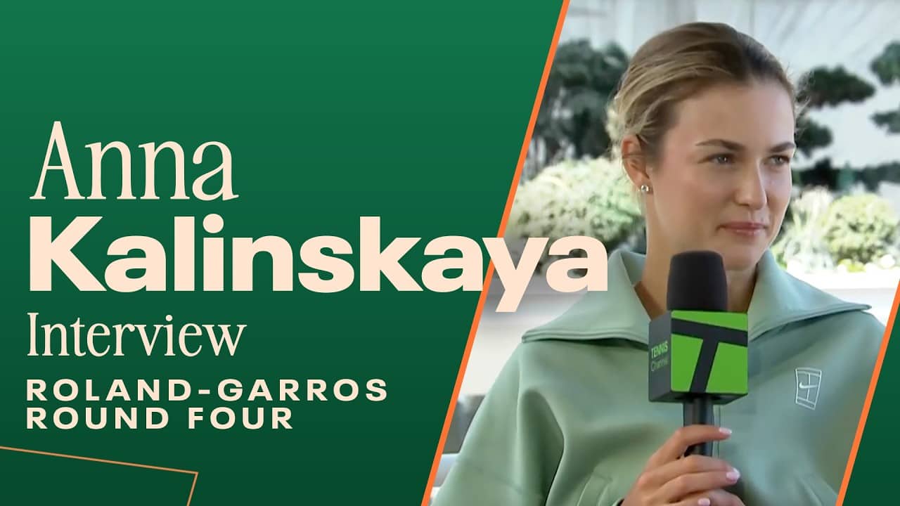 Anna Kalinskaya says dog Bella had to leave her match after barking 🤭 | 2026 Roland Garros