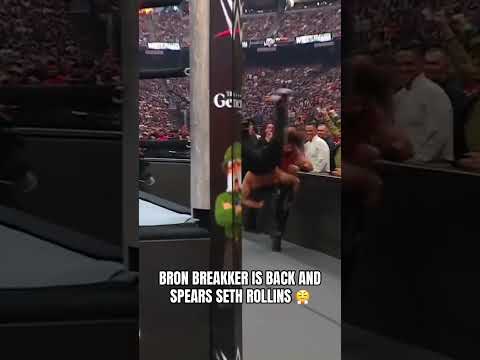 Bron Breakker returns 👀 #WrestleMania