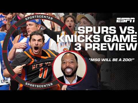 Vince Goodwill expects MSG's atmosphere to be a ‘zoo’ for Game 3 🗣️🦓🔊 | SportsCenter