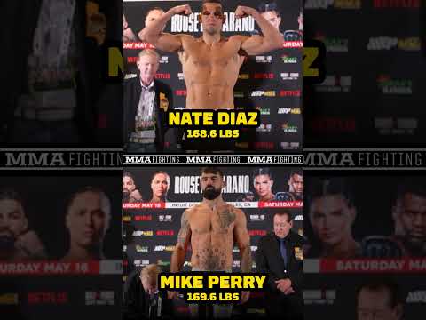 Nate Diaz and Mike Perry MAKE WEIGHT for their fight on the Rousey vs. Carano card 👊⚖️