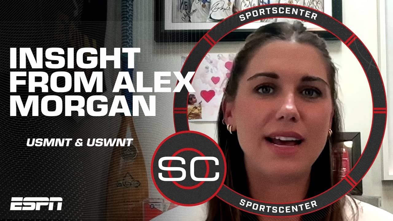Alex Morgan sees GRIT from the USMNT & wants the USWNT to MAKE A STATEMENT ⚽ | SportsCenter