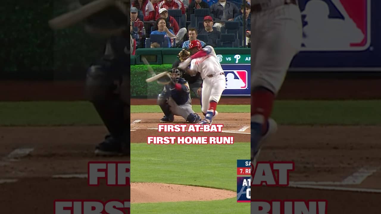 Felix Reyes hits a HOME RUN in his first MLB at-bat!