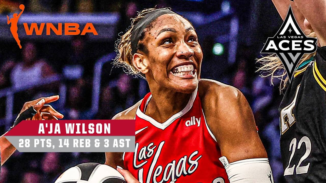 A'ja Wilson and Jackie Young combine for 55 PTS in clutch W over Valkyries | WNBA on ESPN