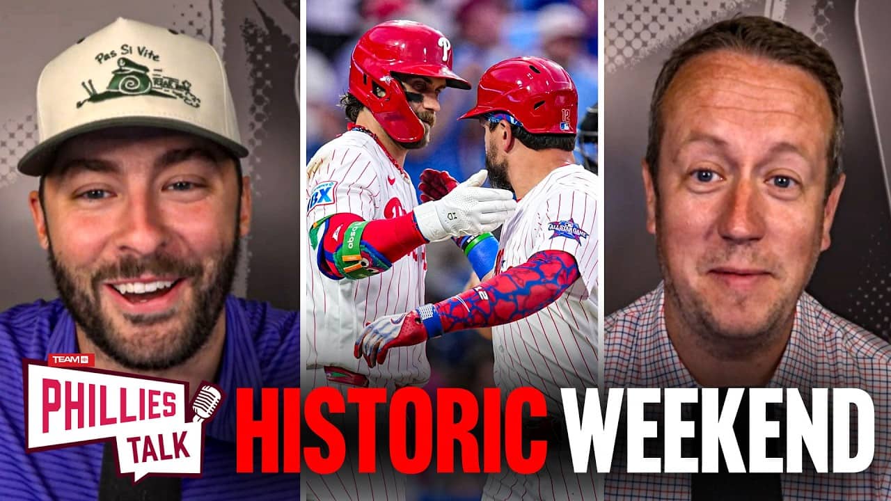 A deeper dive into a HISTORIC weekend for Harper, Schwarber, and the Phillies | Phillies Talk