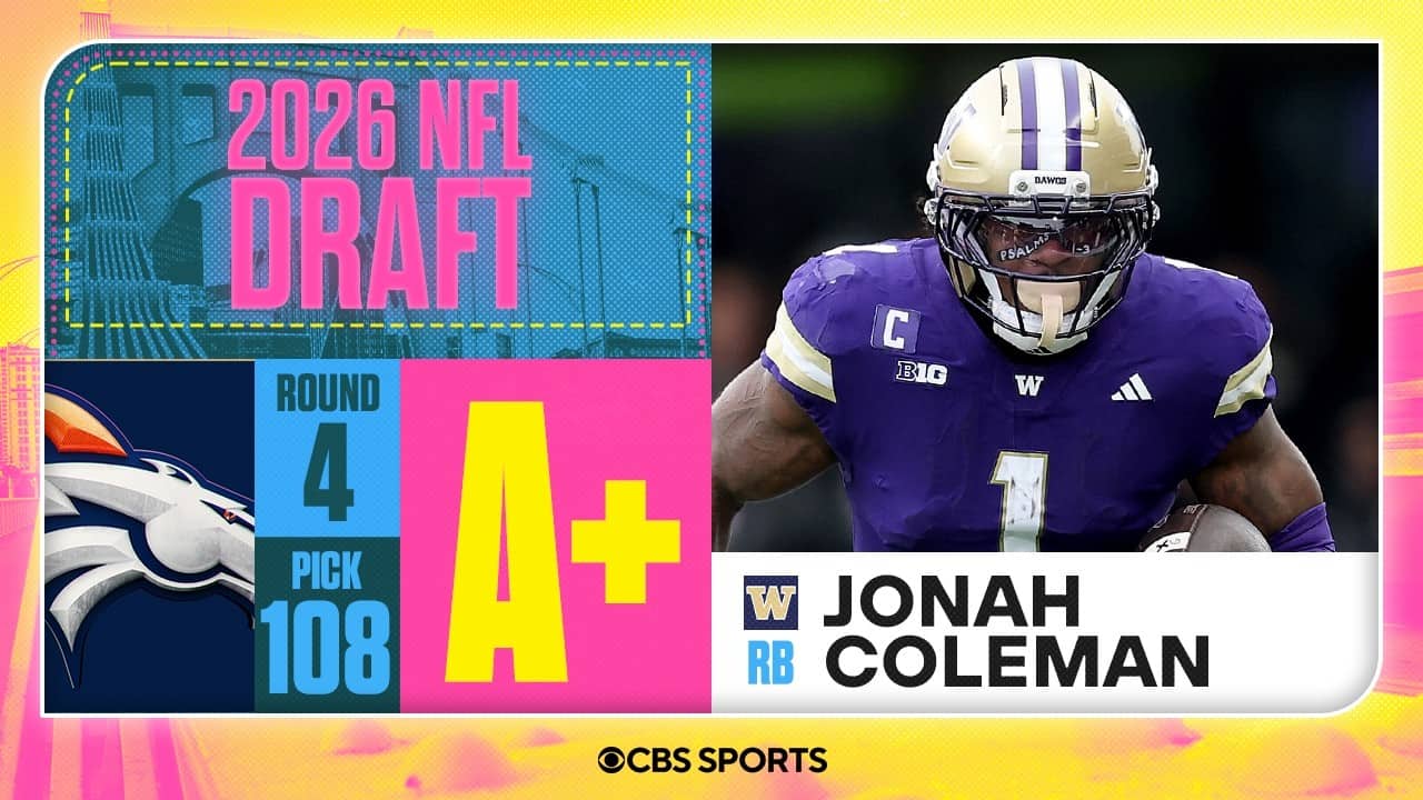Broncos select Jonah Coleman in Fourth Round | 2026 NFL Draft Grades & Reaction