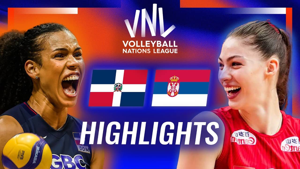 Dominican Republic 🇩🇴 vs. Serbia 🇷🇸 - Highlights | Week 2 | Women's VNL 2026